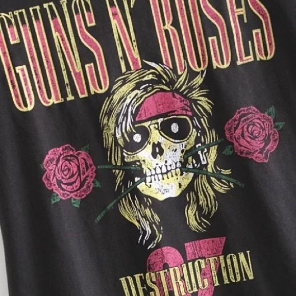 Guns N Roses Destruction Band Rock Graphic Tee - Picture 5 of 6